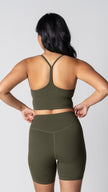 Focus Cropped Tank in Olive - view 5