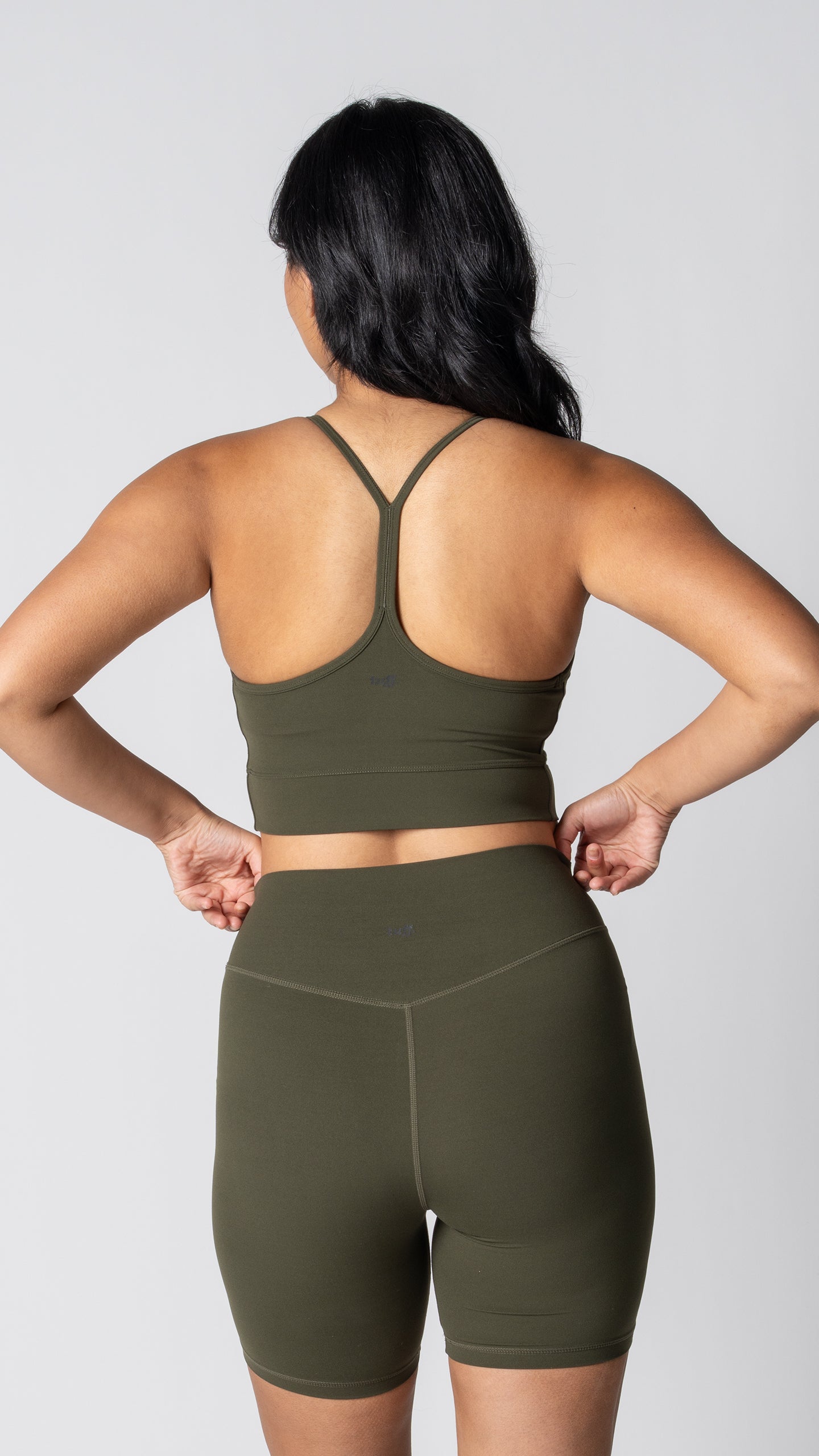 Focus Cropped Tank in Olive - view 5