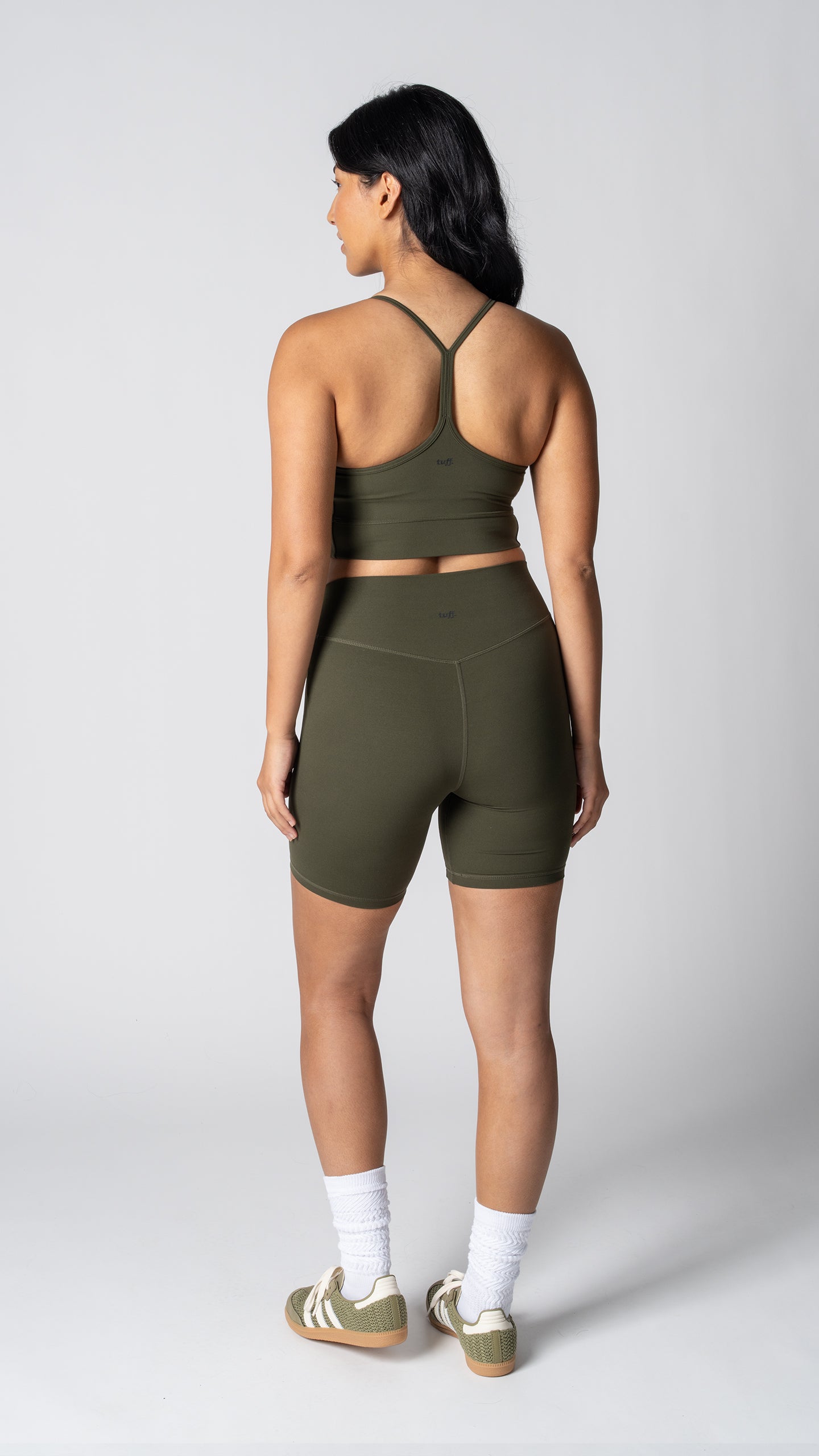 Focus Cropped Tank in Olive - view 4