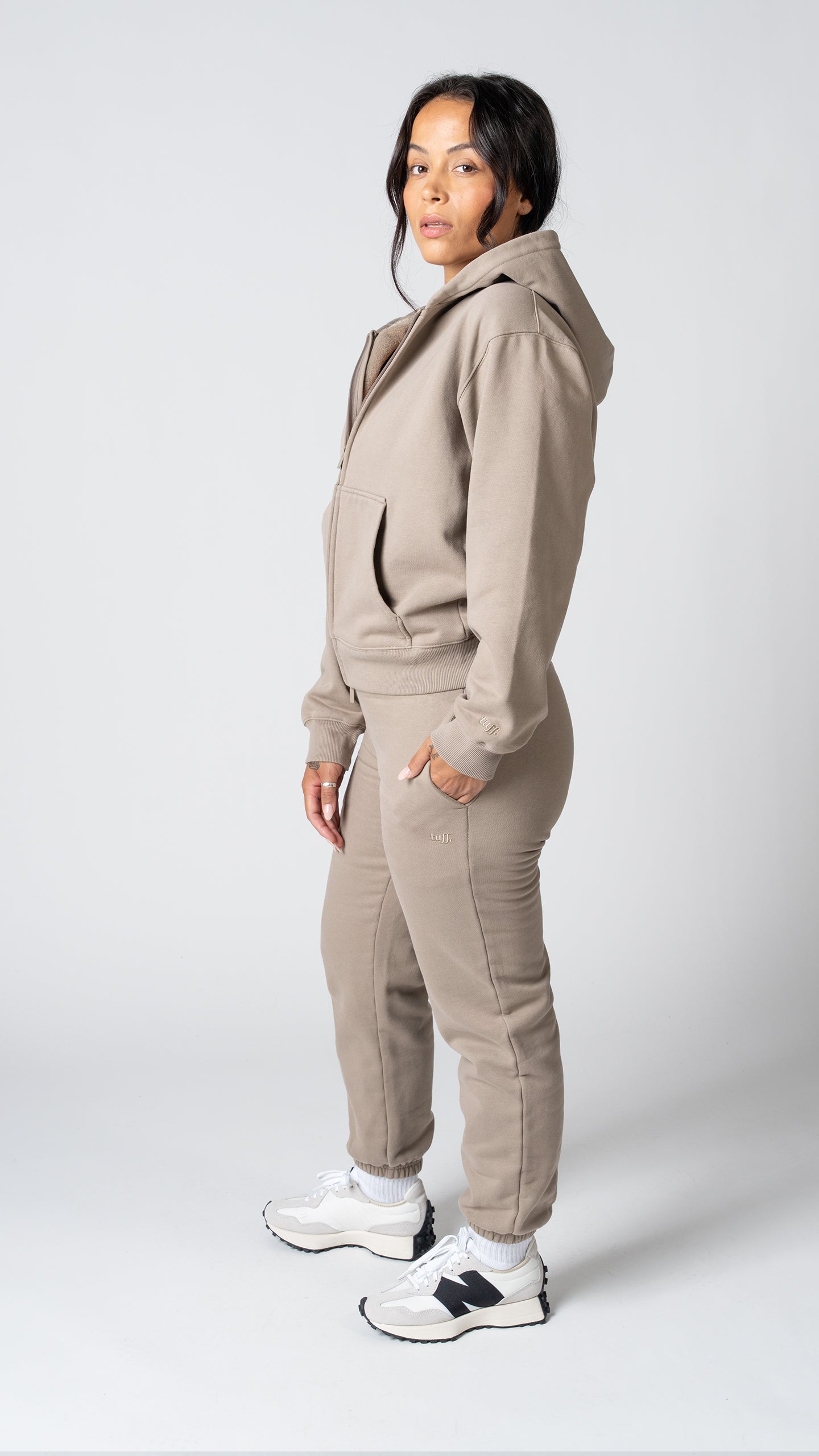 Foundation Jogger Sweatpant in Taupe - view 2