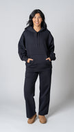 Foundation Pullover Hoodie in Carbon Black - view 2