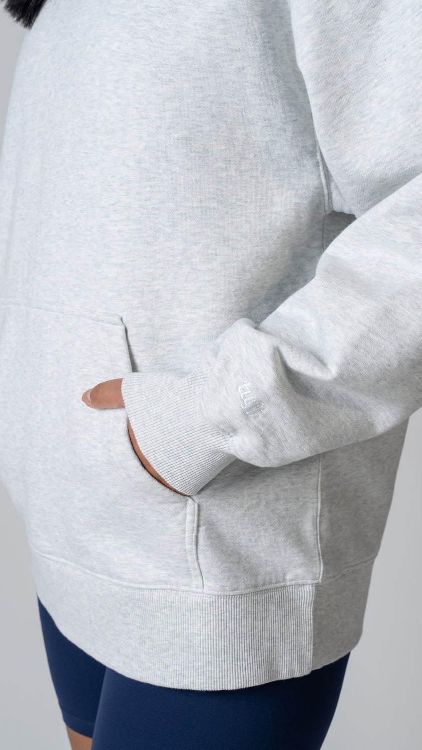 Foundation Pullover Hoodie in Heather Fog Grey - view 4