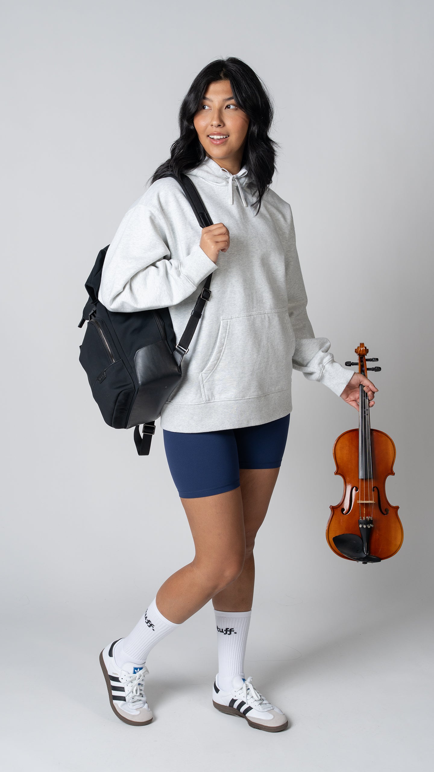 Foundation Pullover Hoodie in Heather Fog Grey - view 6