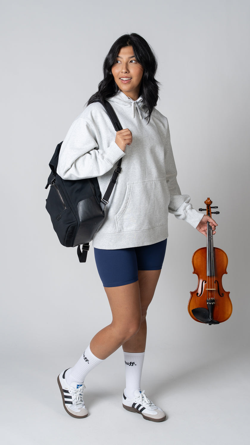 Foundation Pullover Hoodie in Heather Fog Grey - view 6