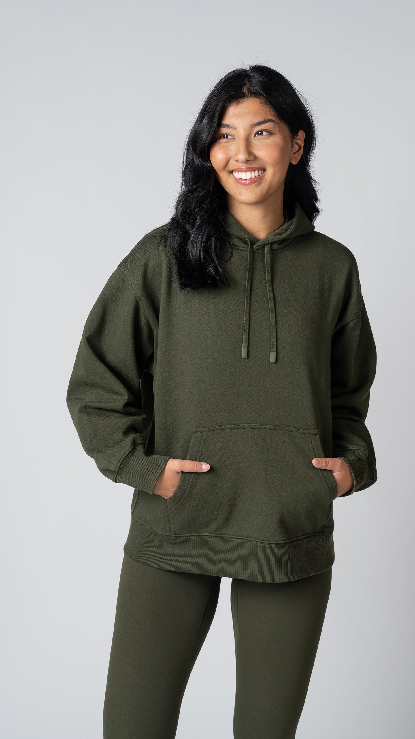 Foundation Pullover Hoodie in Olive - view 4