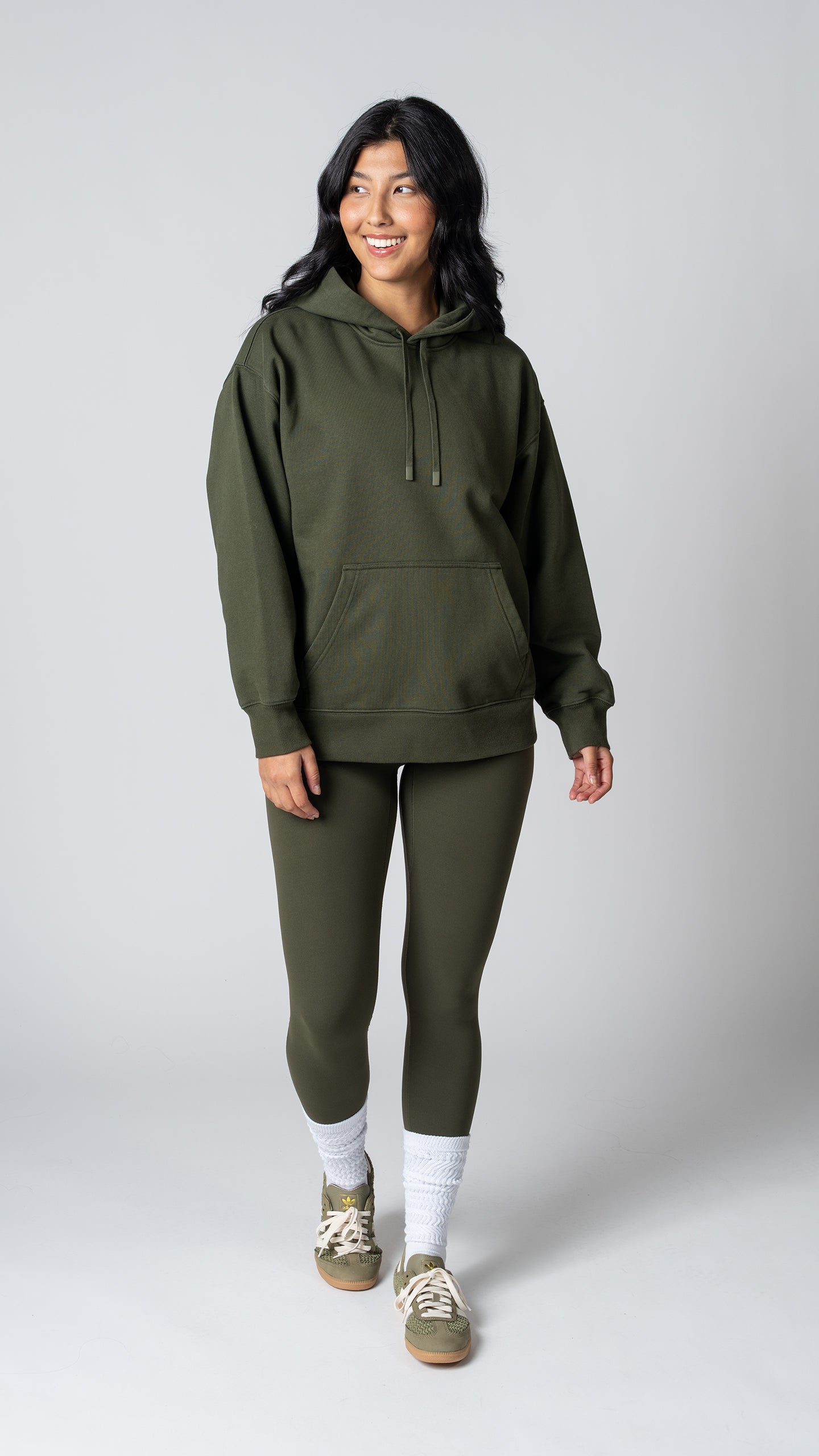 Foundation Pullover Hoodie in Olive - view 2