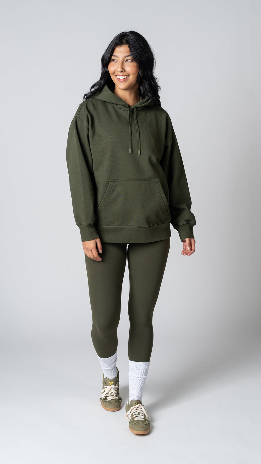 Foundation Pullover Hoodie in Olive - view 2