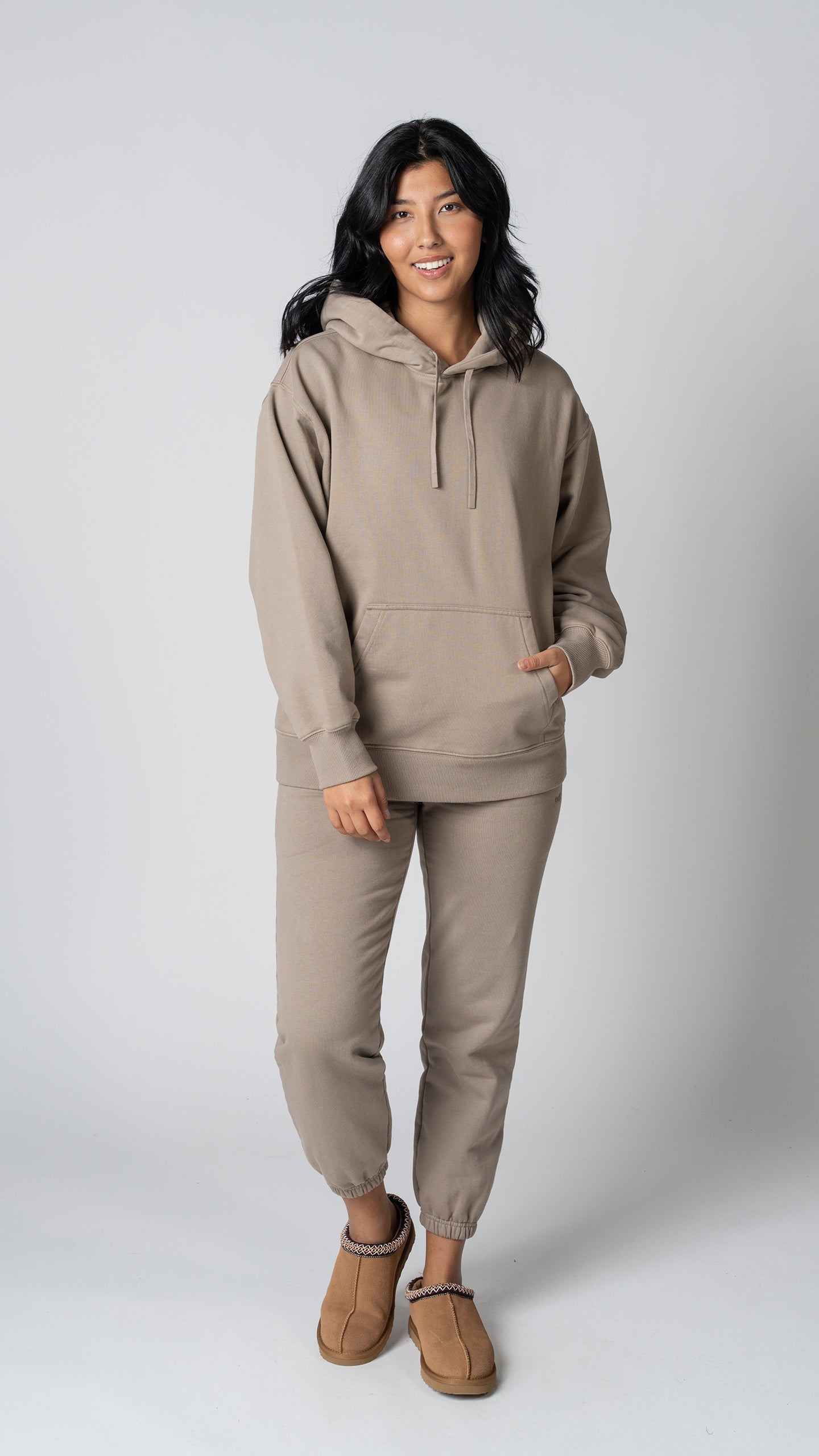 Foundation Pullover Hoodie in Taupe - view 2