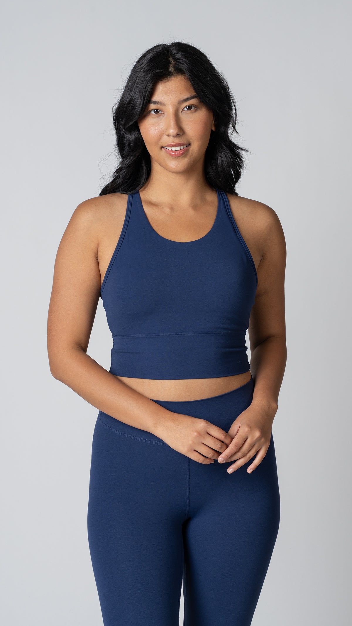Harmony Long Line Bra in Admiral | Sports Bras | Tuff Collection