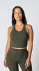 Harmony Long Line Bra in Olive - view 4