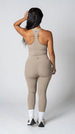 Harmony Long Line Bra in Taupe - view 3