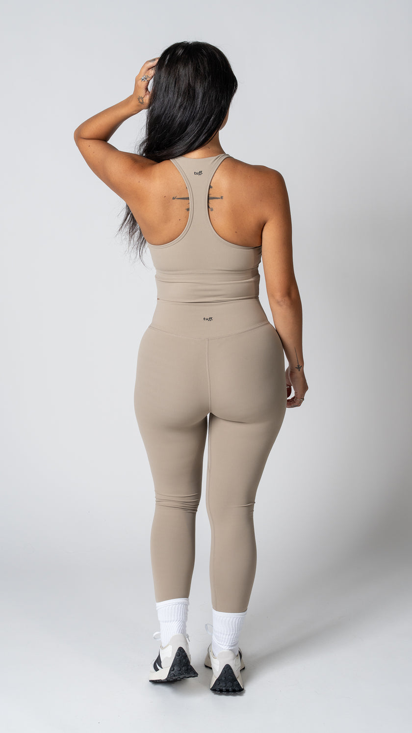 Harmony Long Line Bra in Taupe - view 3
