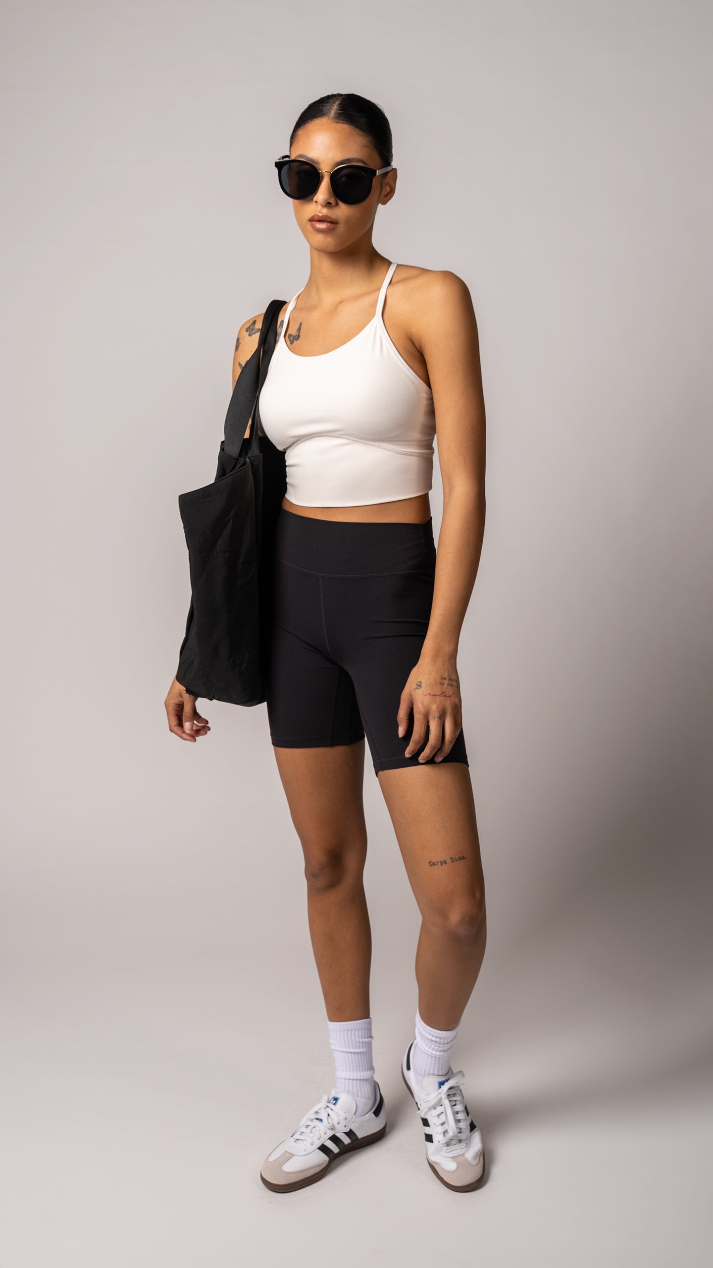 Focus Cropped Tank in Dove - view 4