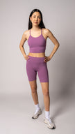 Focus Cropped Tank in Grape - view 3
