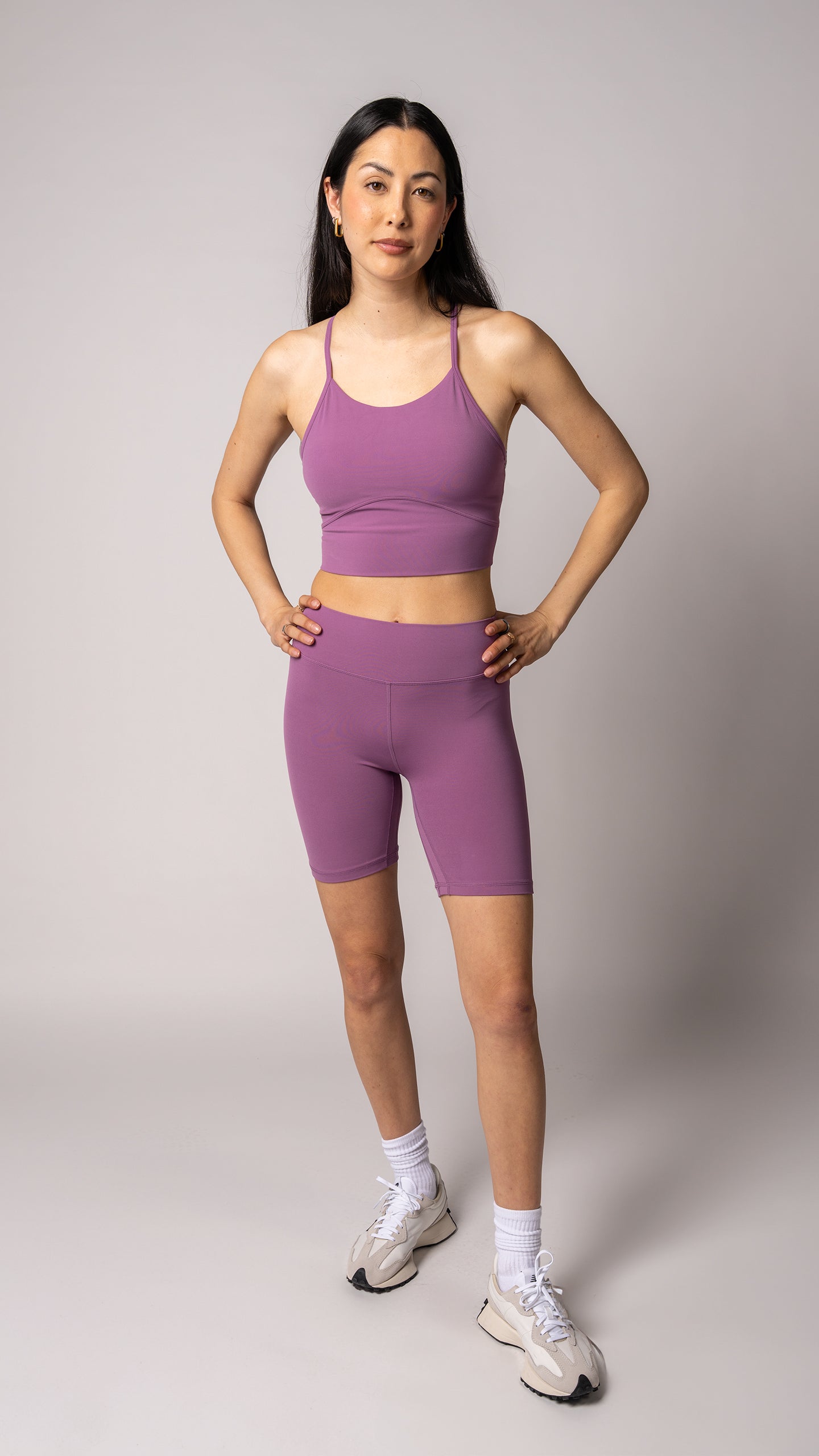 Focus Cropped Tank in Grape - view 3