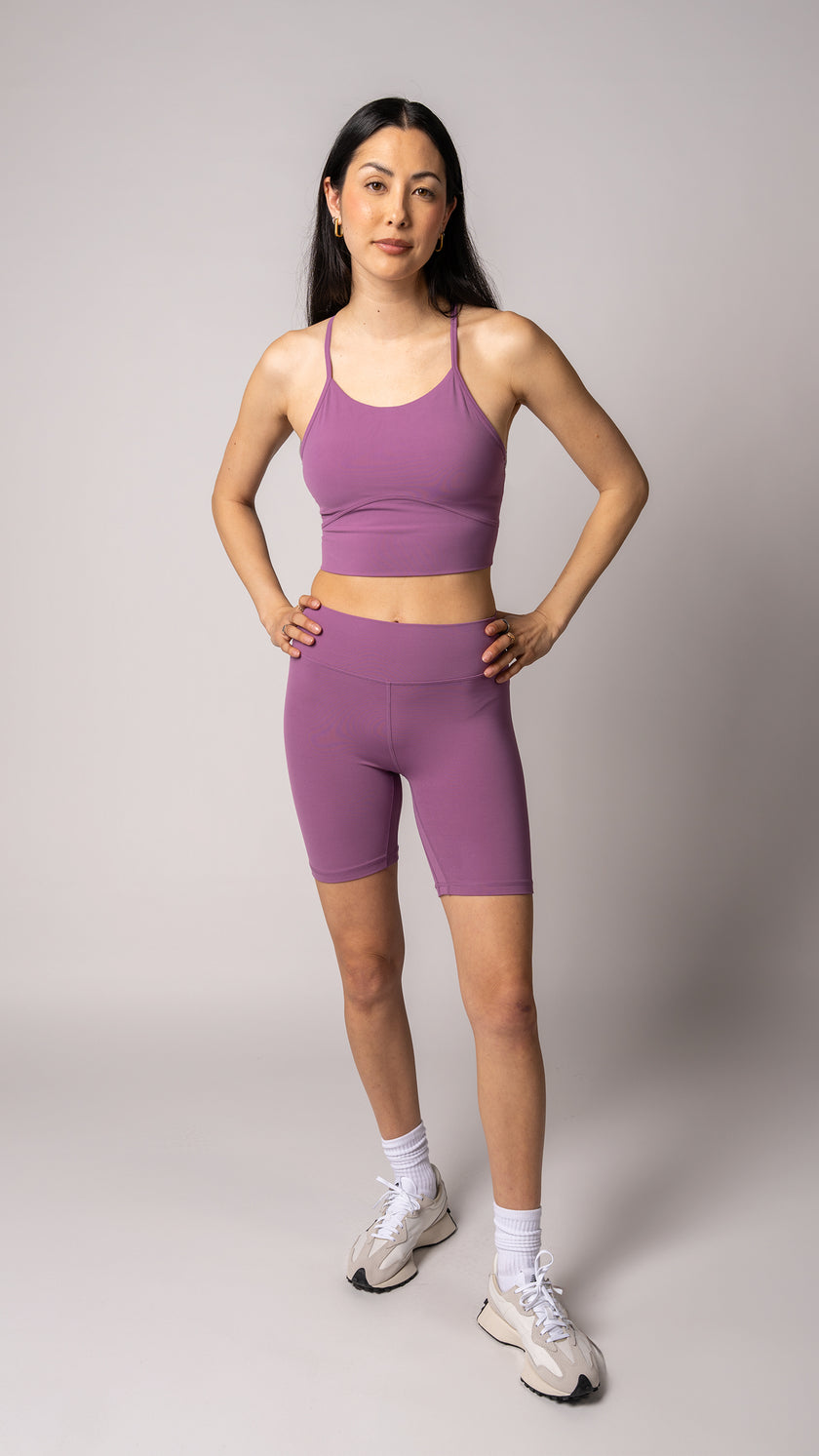 Focus Cropped Tank in Grape - view 3