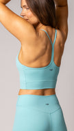 Focus Cropped Tank in Island Blue - view 2