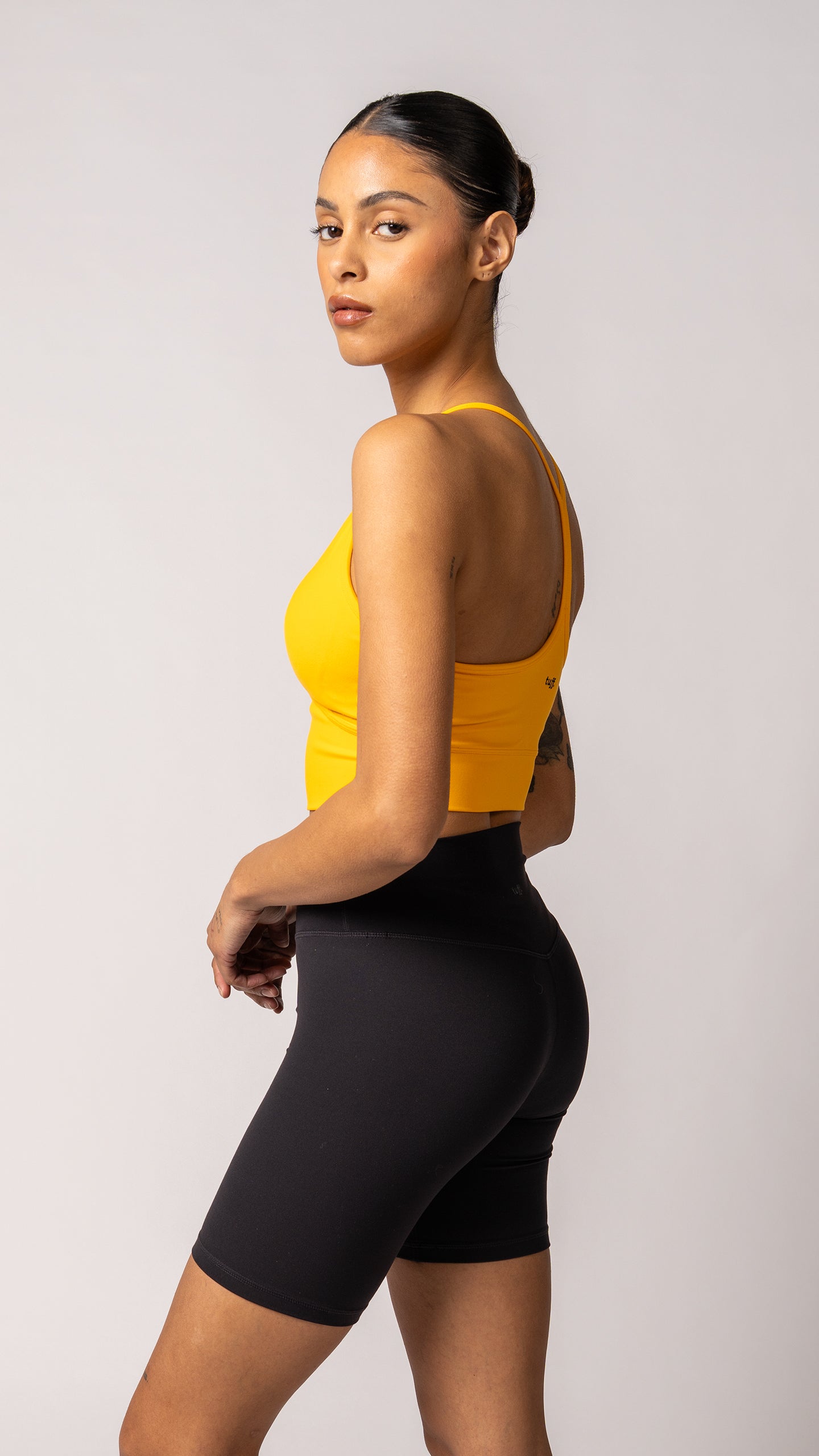 Focus Cropped Tank in Tangerine - view 3