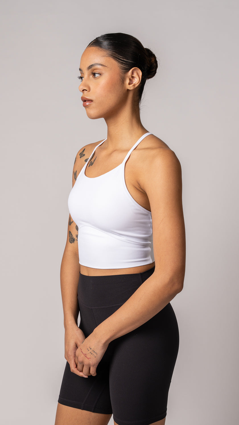 Focus Cropped Tank in White - view 3