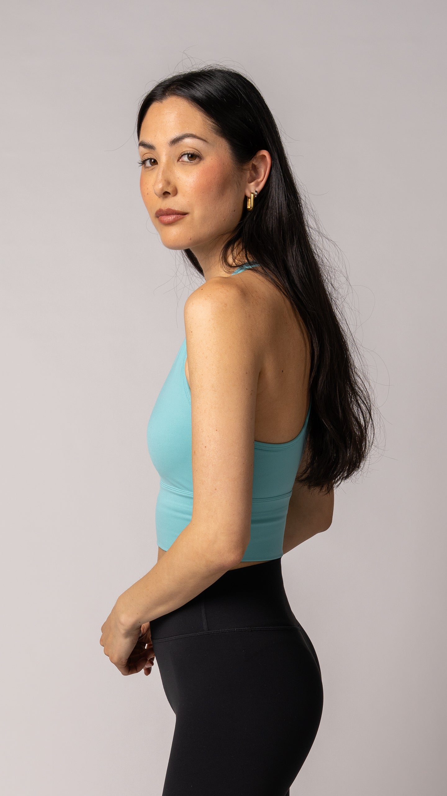 Harmony Long Line Bra in Blue Ice - view 4