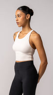 Harmony Long Line Bra in Dove - view 4