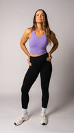 Harmony Long Line Bra in Lilac | Sports Bras | Tuff Collection
