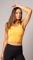 Harmony Long Line Bra in Mandarin | Sports Bras | Tuff Collection