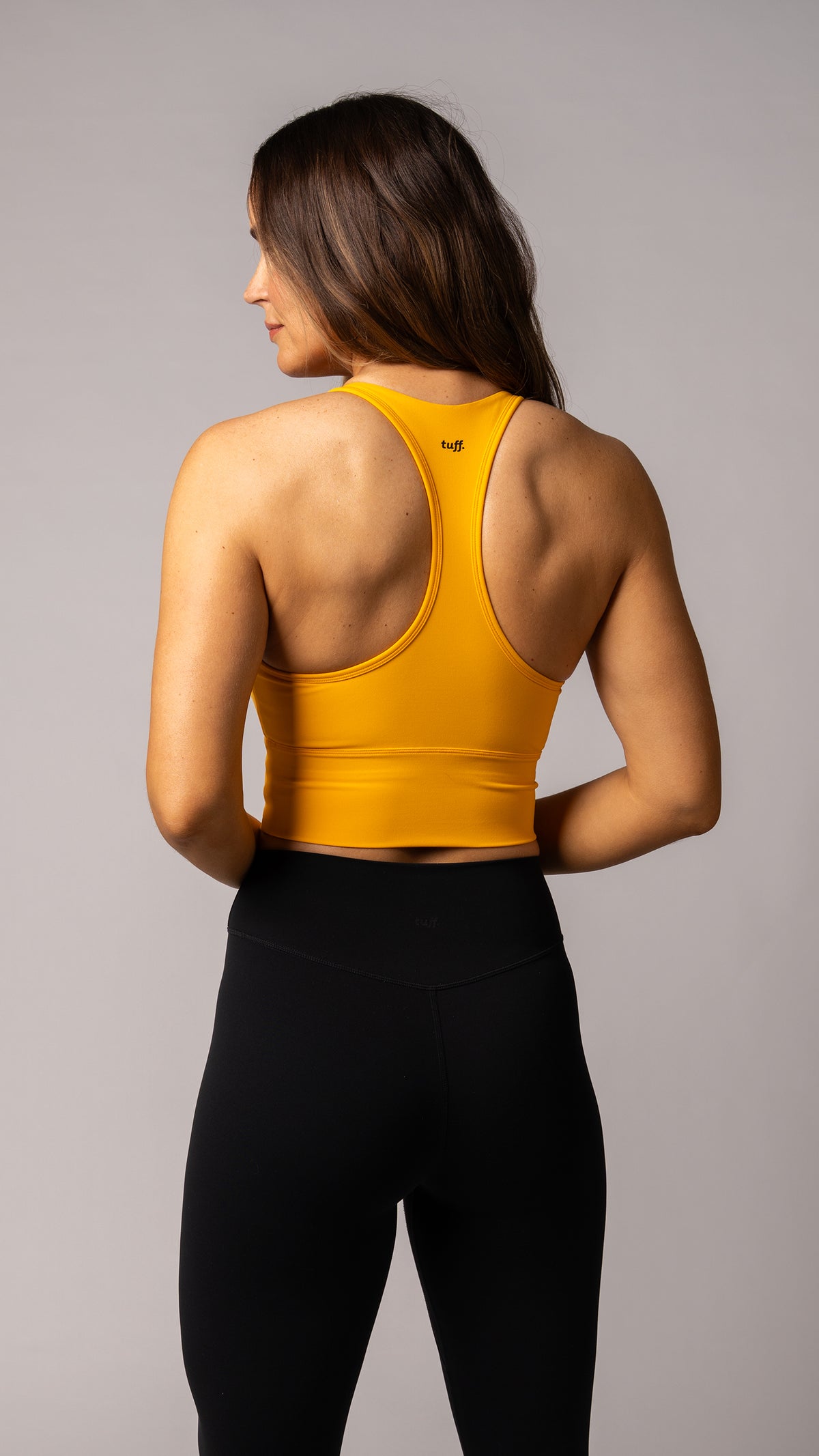 Harmony Long Line Bra in Tangerine - view 2