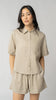 Isla Short Sleeve Button Up Shirt - Linen