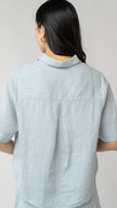 Isla Short Sleeve Button Up Shirt - Linen
