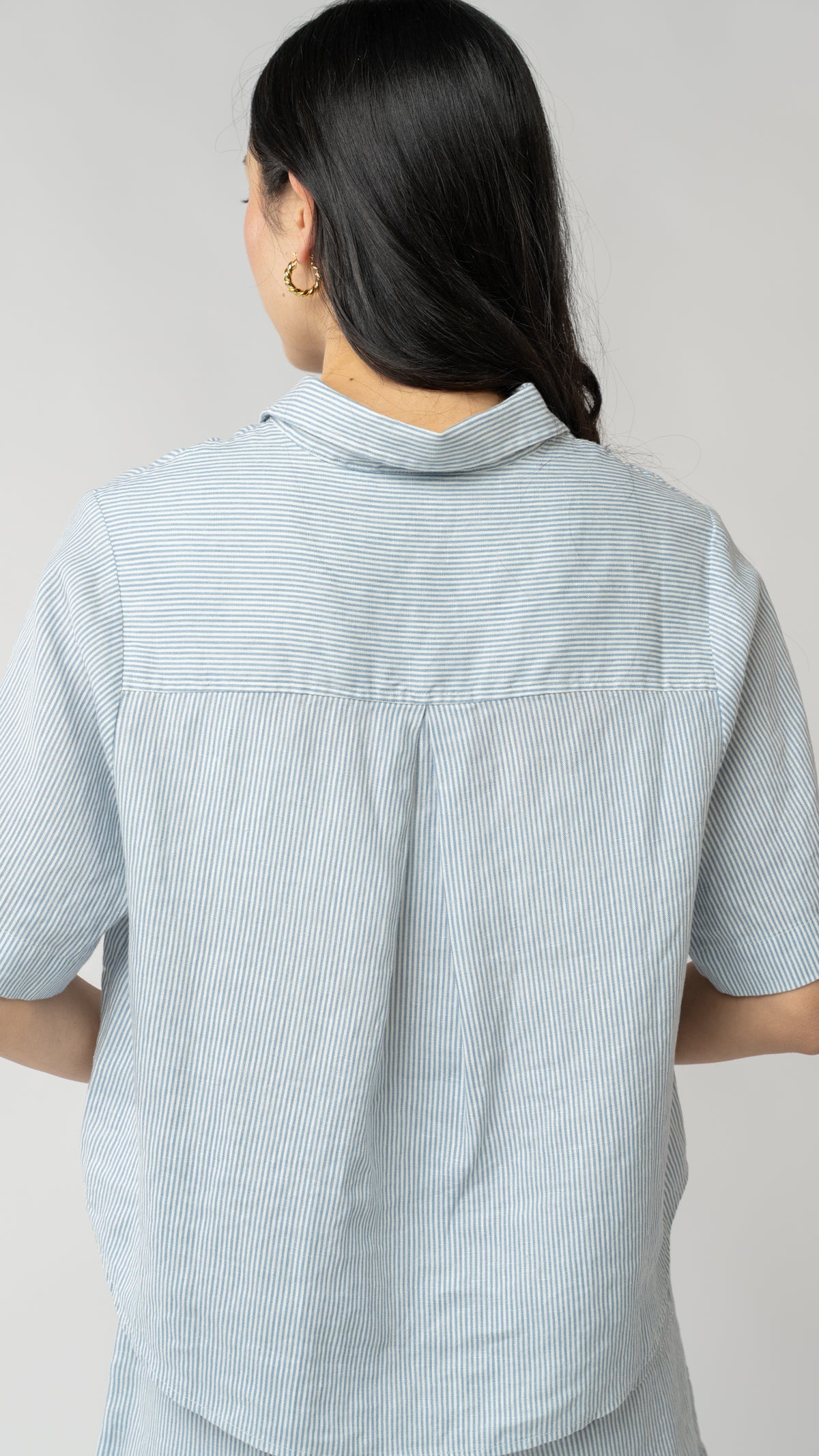 Isla Short Sleeve Button Up Shirt - Linen