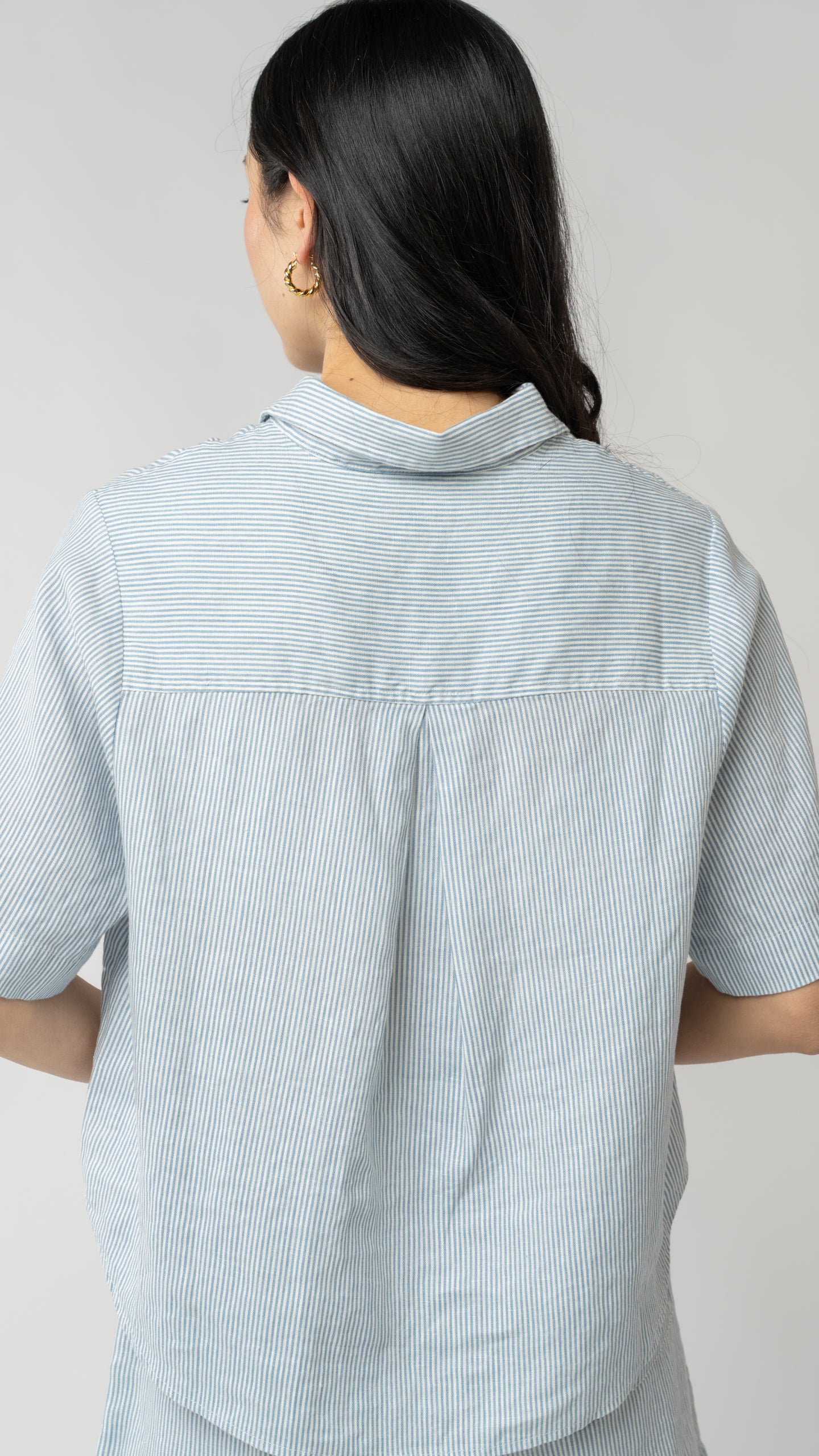 Isla Short Sleeve Button Up Shirt - Linen