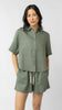 Isla Short Sleeve Button Up Shirt - Linen