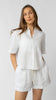 Isla Short Sleeve Button Up Shirt - Linen
