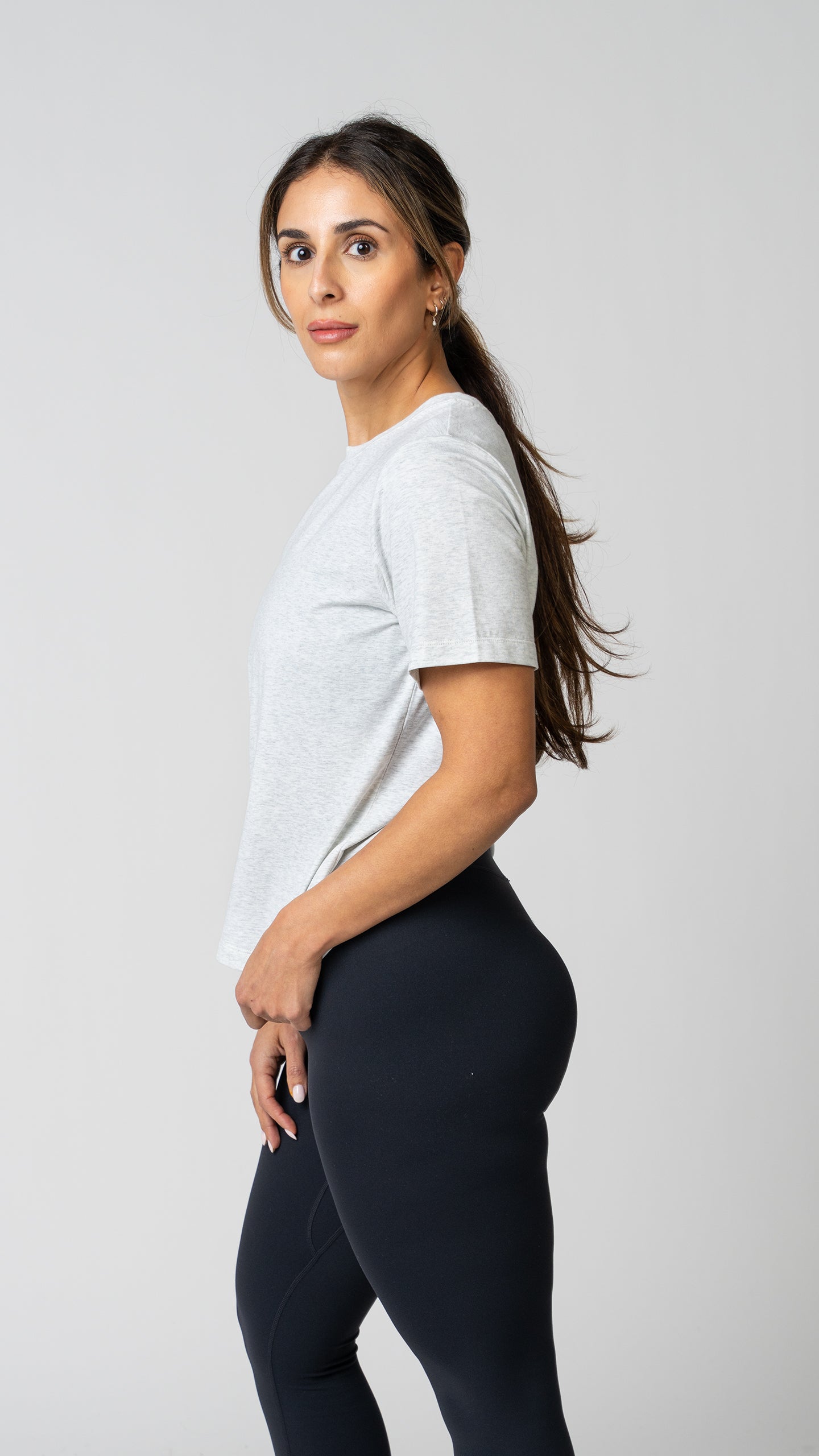 Classic Tee in Heather Fog Grey - view 3