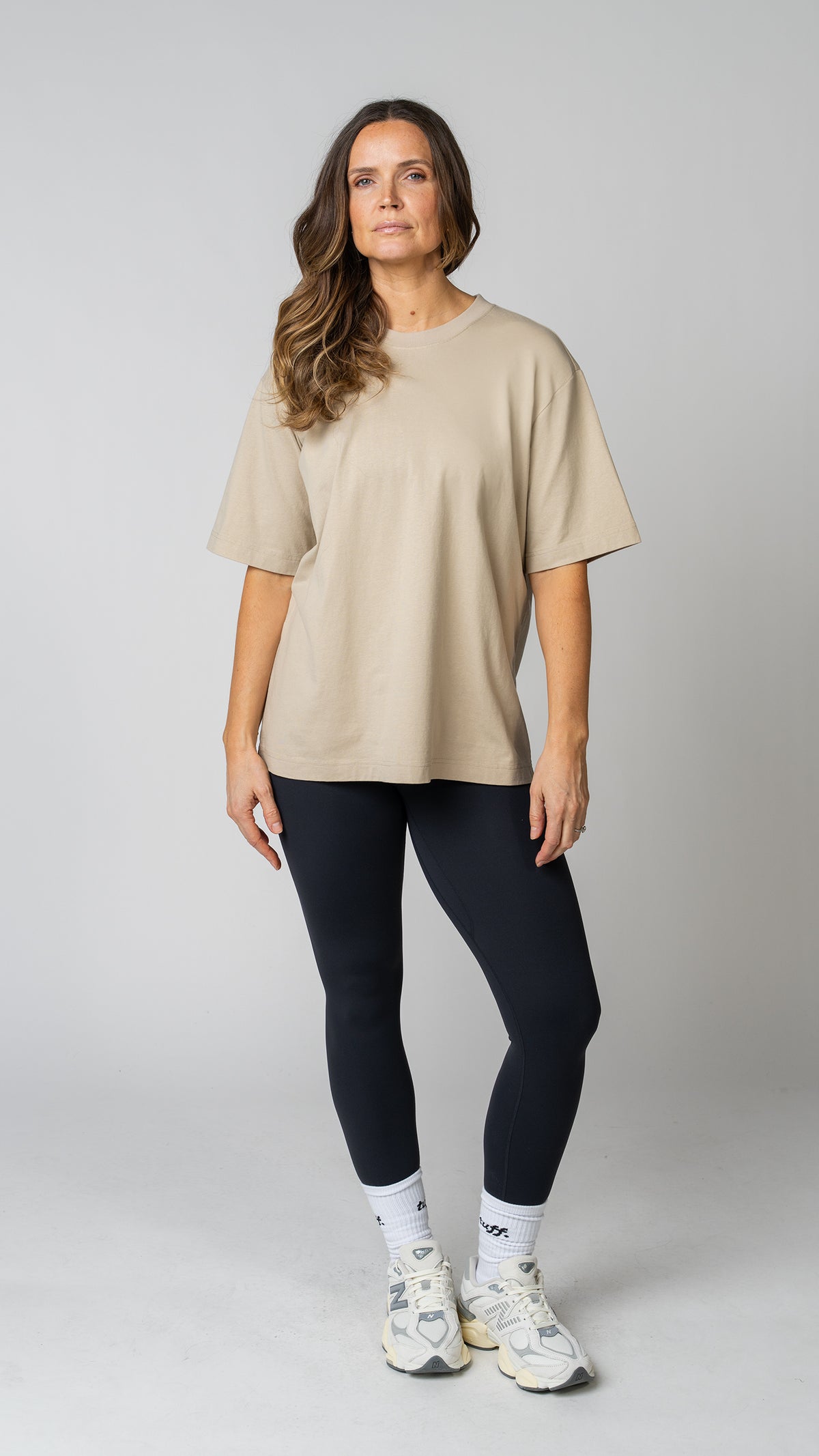 Oversized Tee in Womens Oversized Tee Greige | T-Shirts | Tuff Collection