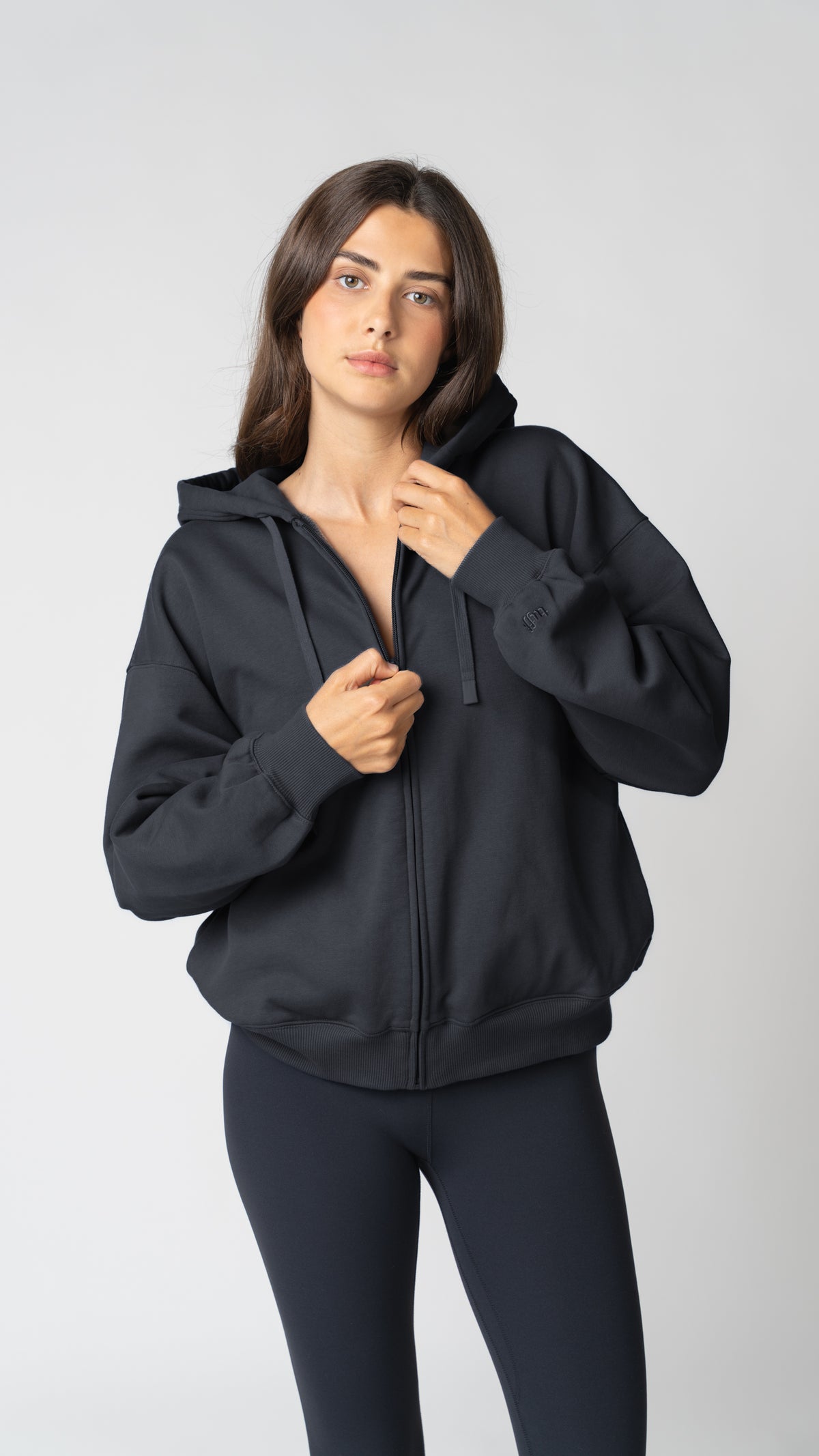 Foundation Oversized Full Zip Hoodie