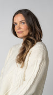 Isabelle Cable Knit Merino Wool Sweater
