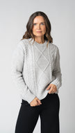 Isabelle Cable Knit Merino Wool Sweater