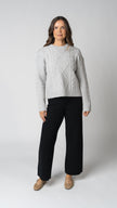 Isabelle Cable Knit Merino Wool Sweater