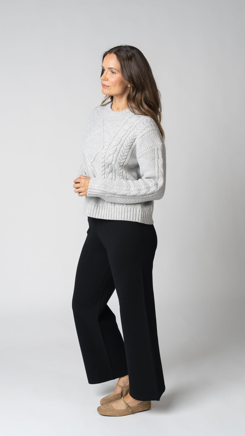 Isabelle Cable Knit Merino Wool Sweater