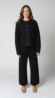 Margot Cable Knit Merino Wool Cardigan