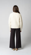 Margot Cable Knit Merino Wool Cardigan