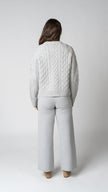 Margot Cable Knit Merino Wool Cardigan