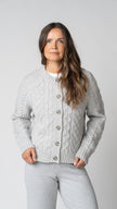 Margot Cable Knit Merino Wool Cardigan
