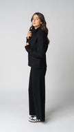 Nadia Cable Knit Merino Wool 1/2 Zip