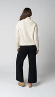 Nadia Cable Knit Merino Wool 1/2 Zip