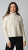 Nadia Cable Knit Merino Wool 1/2 Zip