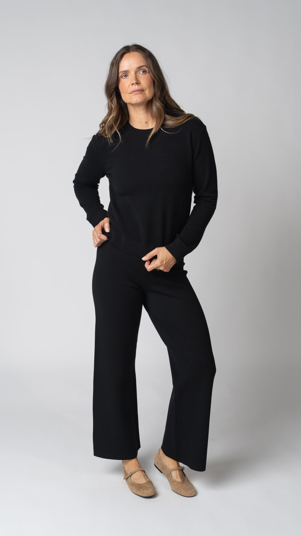 Celine Merino Cashmere Long Sleeve Sweater