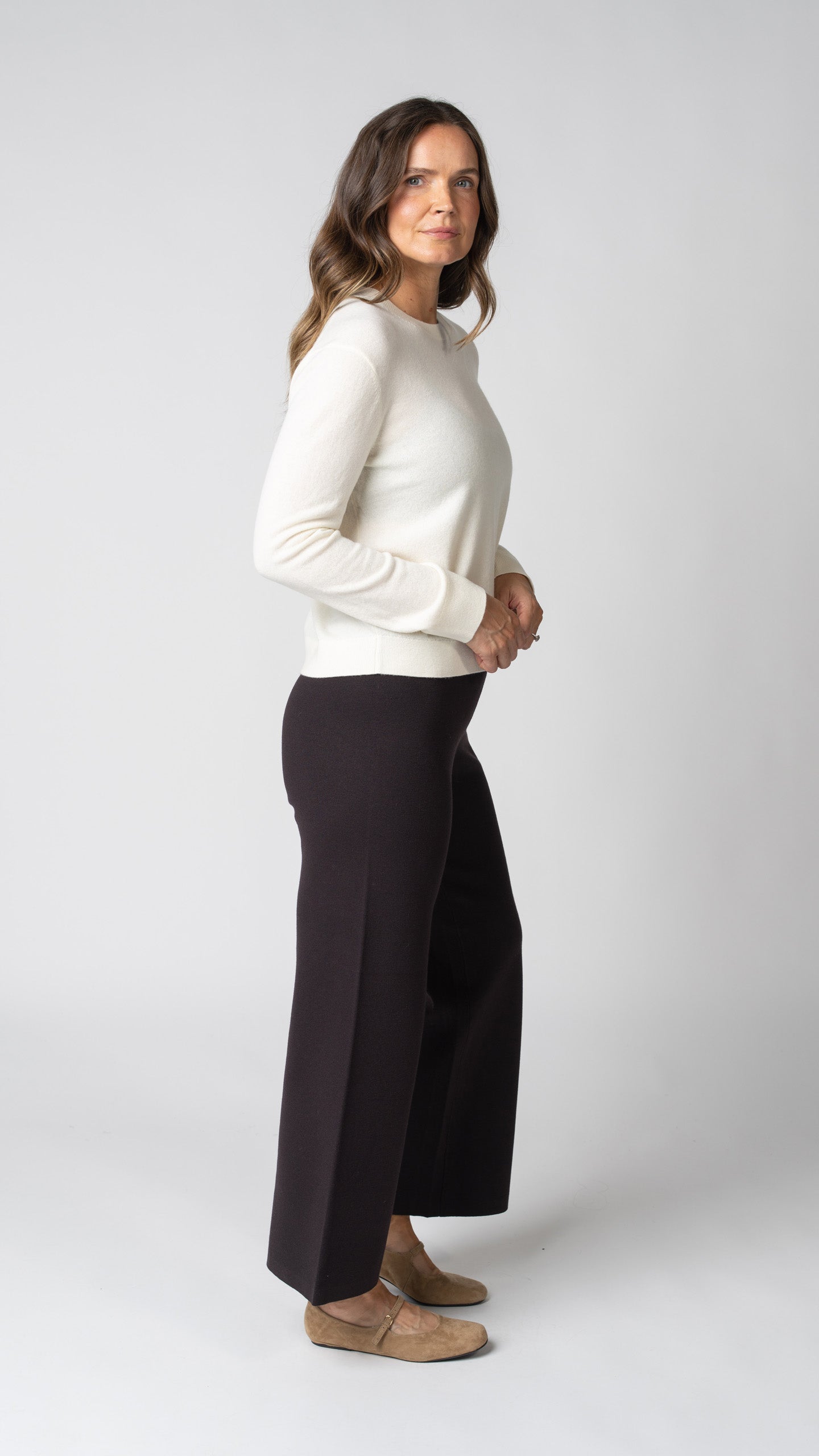 Celine Merino Cashmere Long Sleeve Sweater